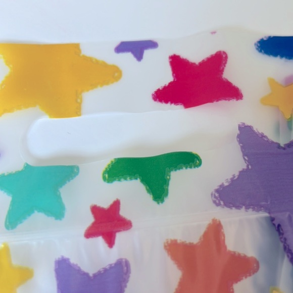 CLEARANCE 24 pcs Star Bags Clear Bags Loot Bags Favor Bags Treat 6.25x6.25" In. - Picture 3 of 7